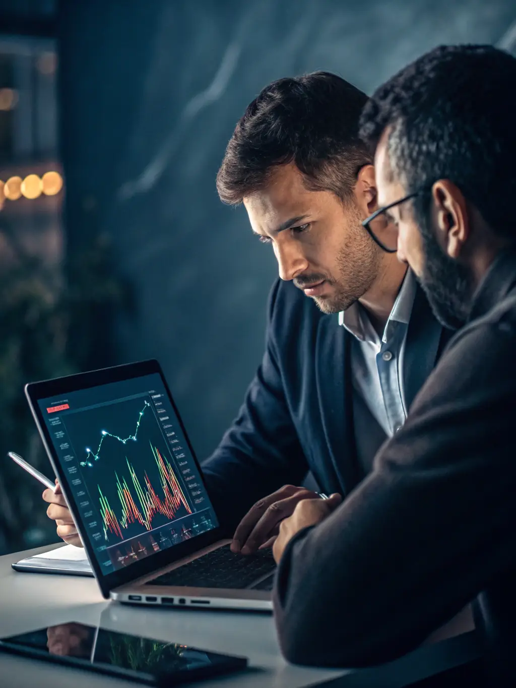 A financial coach is explaining complex financial concepts to an entrepreneur using visual aids and clear, concise language.